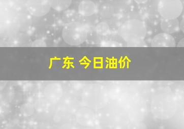 广东 今日油价